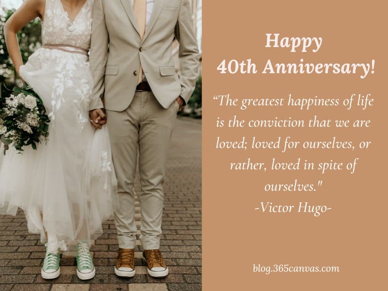 90 Happy 40th Years Wedding Anniversary Quotes And Wishes