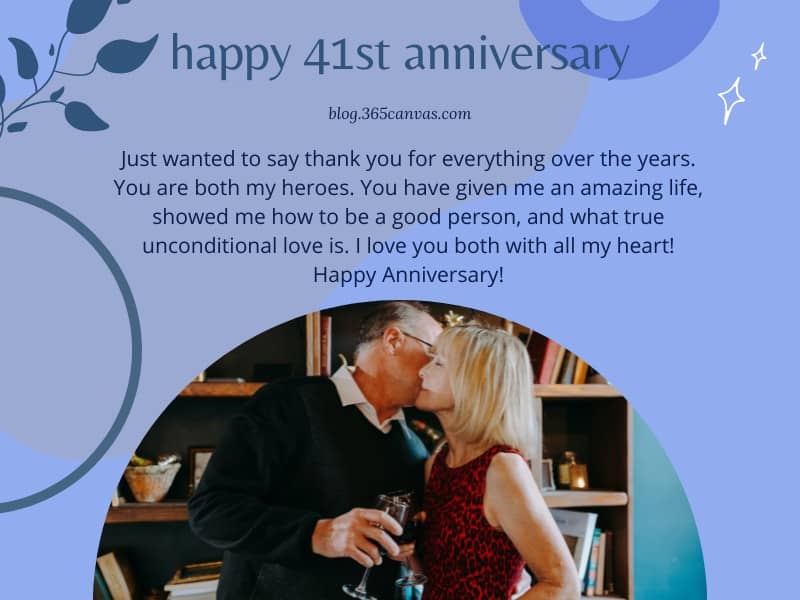 41-Year Anniversary Quotes for Parents 