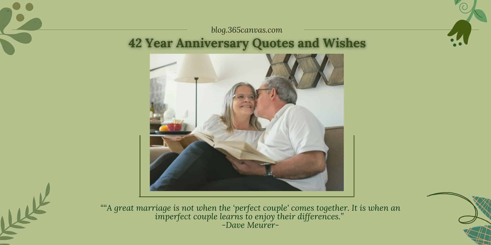 30+ Heartfelt 42nd Year Clock Anniversary Quotes, Wishes and Messages