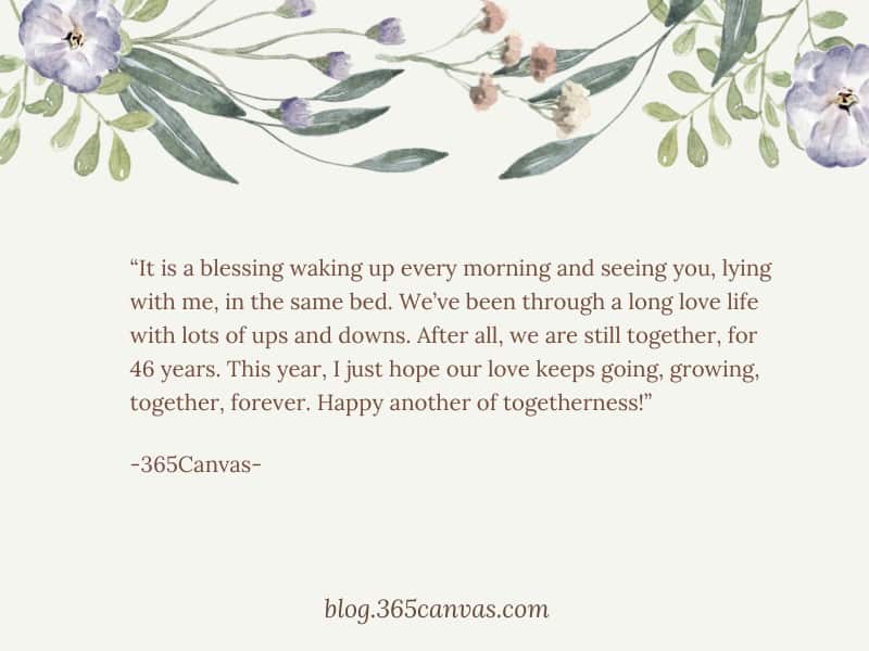 46-Year Anniversary Quotes for Husband