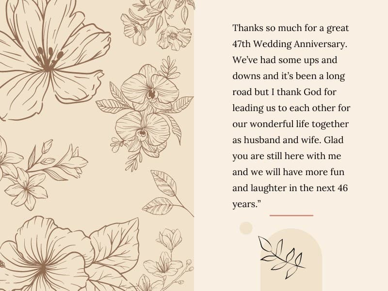  47-Year Anniversary Quotes for Husband