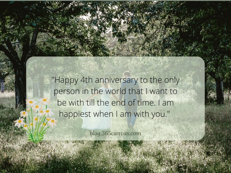 4th Wedding Anniversary Quotes