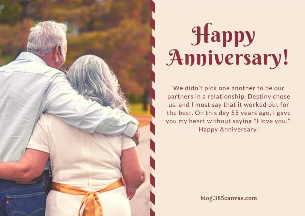 101+ Best 55th Year Anniversary Quotes and Wishes