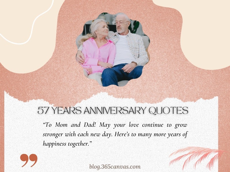 57-Year Anniversary Quotes for Parents