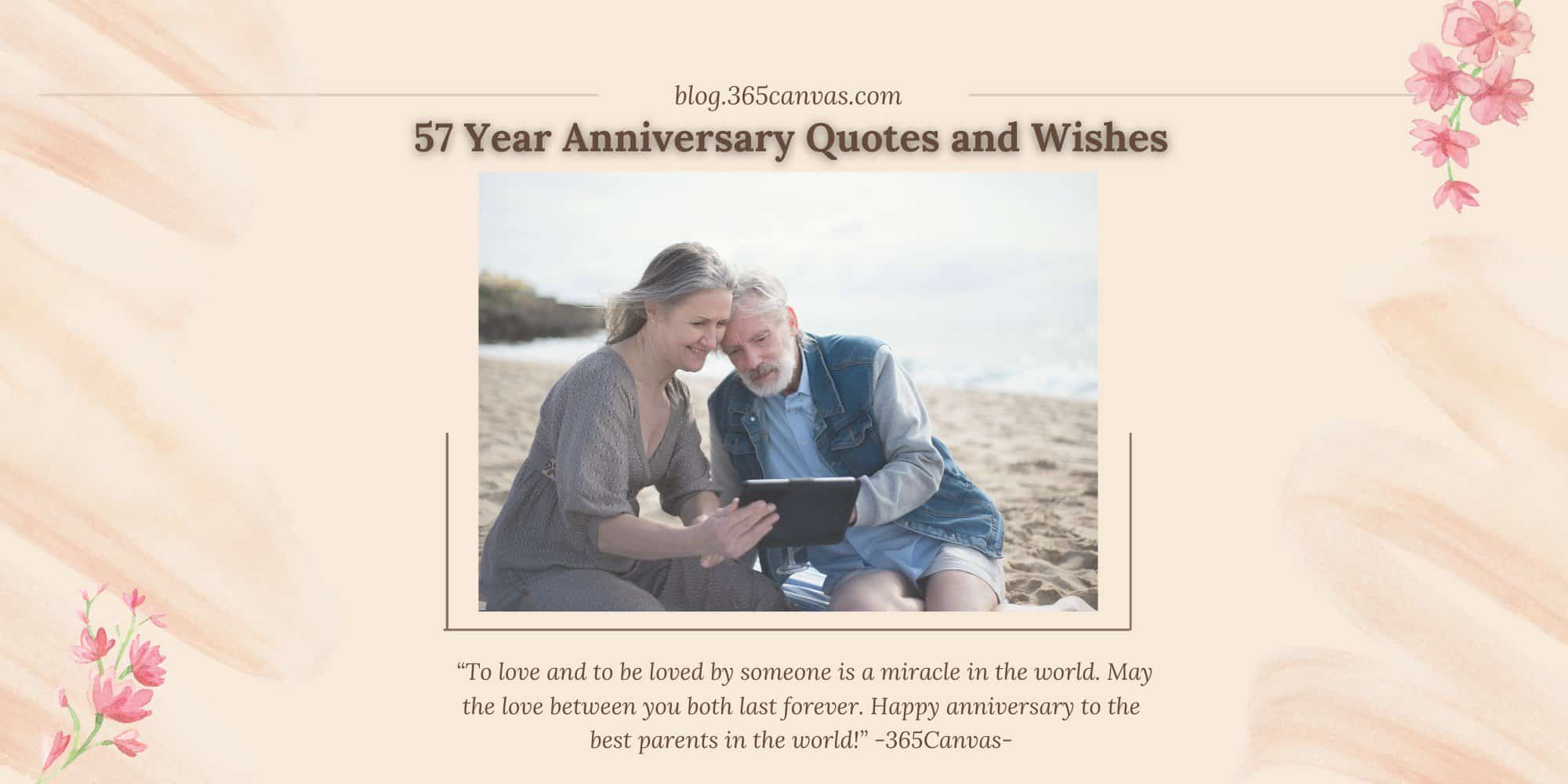 170+ Happy 57th Year Night Anniversary Quotes, Wishes, Messages with Image