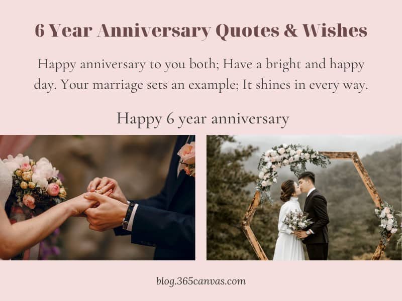 6 Year Anniversary Quotes for Couples