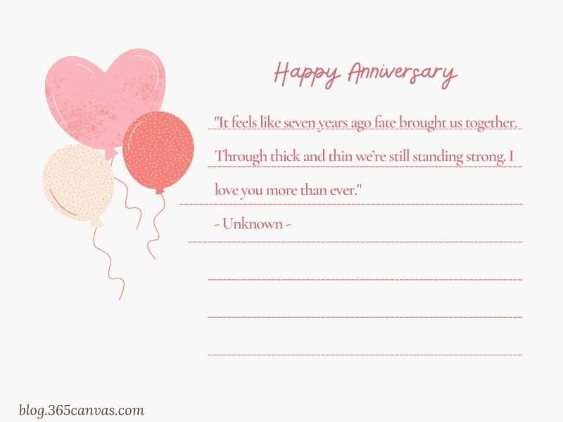 7 year wedding anniversary quotes