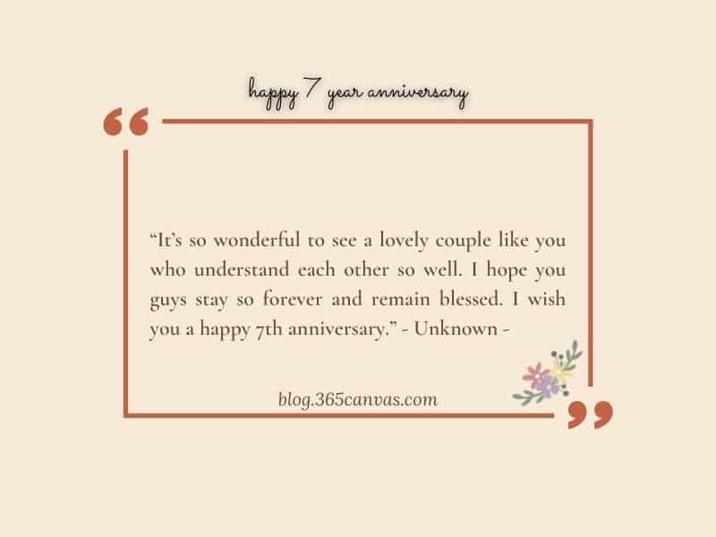 7th wedding anniversary quotes