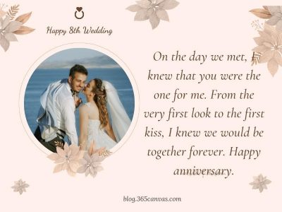 65 Great 8th Year Bronze Wedding Anniversary Quotes - 365Canvas Blog