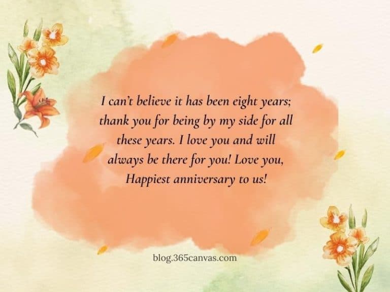 65 Great 8th Year Bronze Wedding Anniversary Quotes - 365Canvas Blog