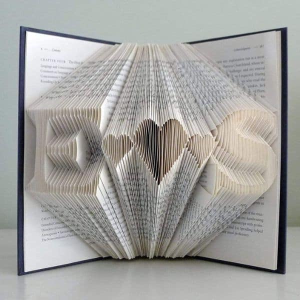 Customized Folded Paper Anniversary Gift