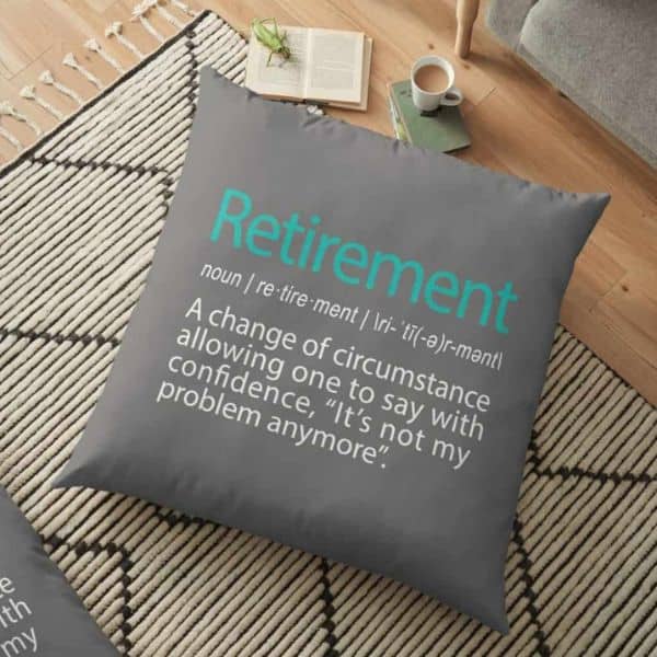 retirement gift for woman: pillow