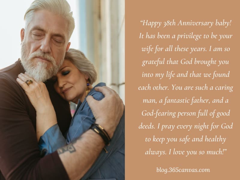 Heart-melting 38-Year Anniversary Quotes and Wishes for Husband