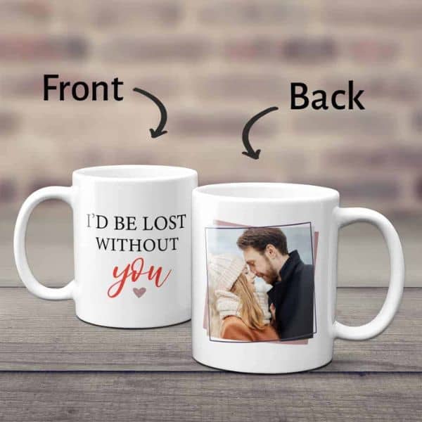 Best Gifts for Girlfriend: I Would Be Lost Without You Custom Photo Mug