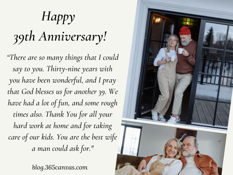 Inspirational 39-Year Anniversary Quotes for Wife