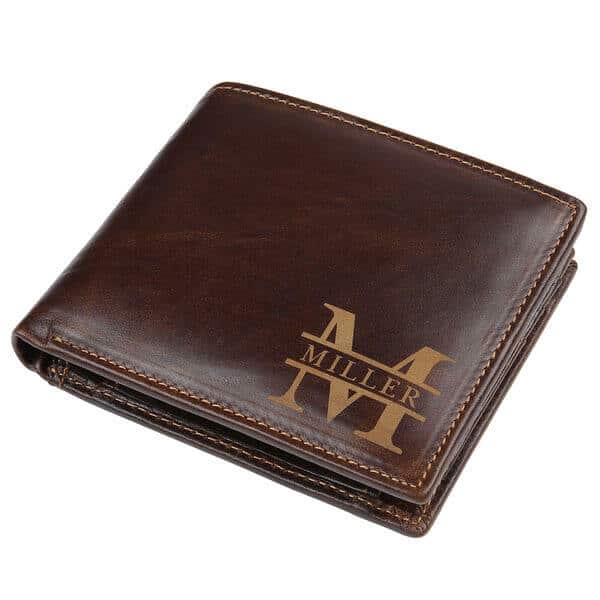 40th birthday gifts for men: Leather Wallet