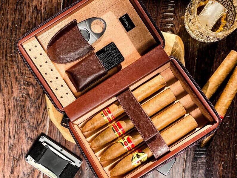 Luxury Personalized Cigar Set: military personalized gifts