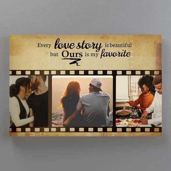 Meaningful gift to get for your girlfriend - my favorite love story collage 