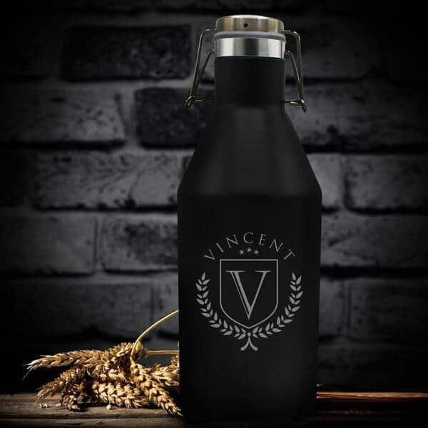 40th birthday gifts for men: Personalized Beer Growler
