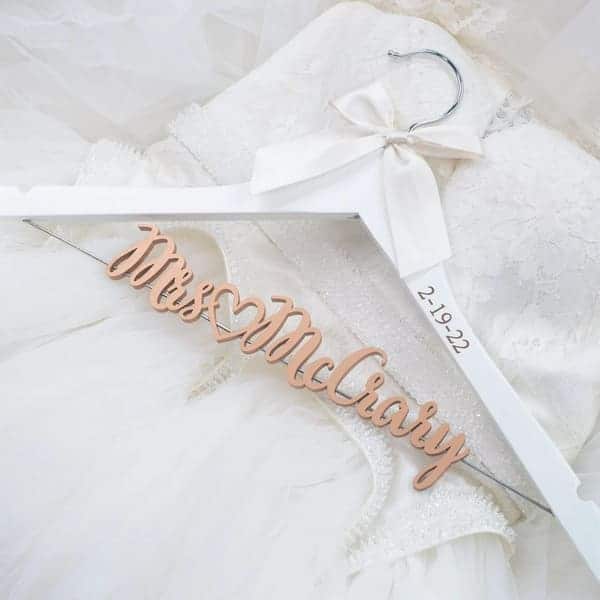 sentimental gifts for daughter: Wedding Hanger