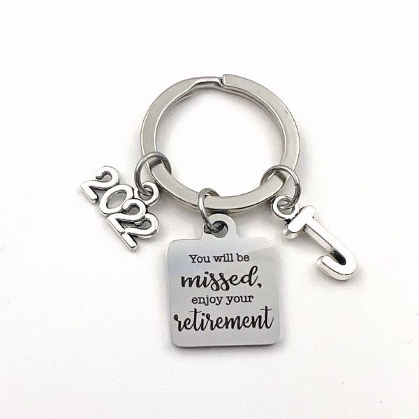 retirement gift ideas for her: You will be missed keychain