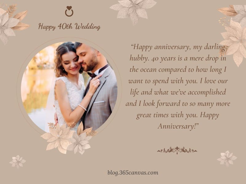 Best 40-Year Anniversary Quotes for Husband