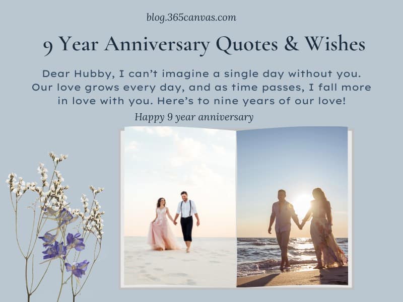 75+ Best 9th year wedding anniversary quotes, Wishes, Messages