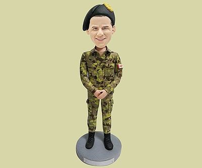 Custom Marine Bobblehead: gift for army soldier