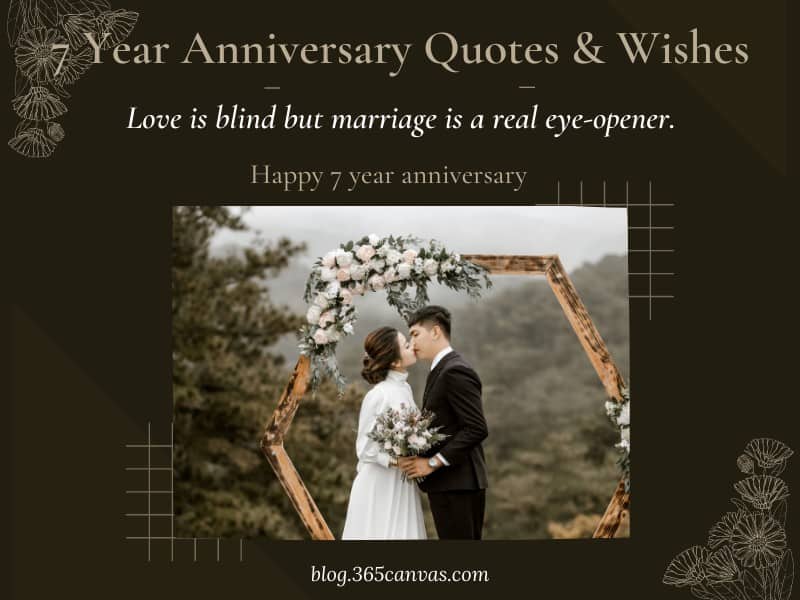 77+ Heartfelt 7th Years Wedding Anniversary Quotes, Wishes