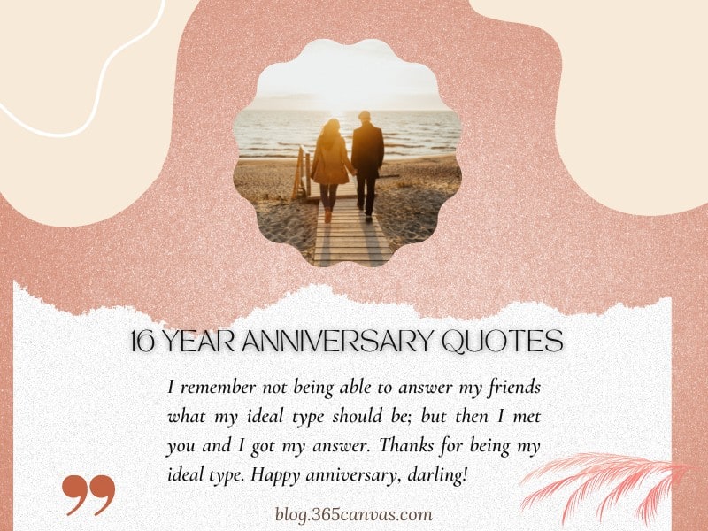 happy 16th wedding anniversary wishes