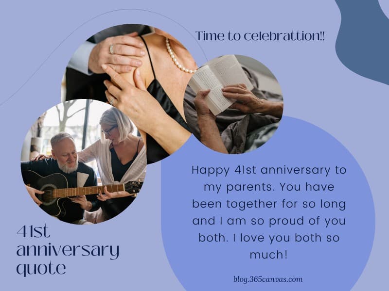 Happy 41-Year Anniversary Quotes for Parents 