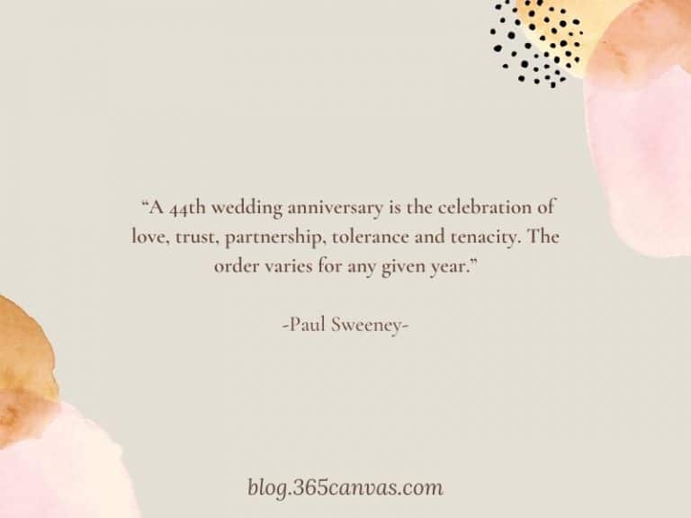 30+ Happy 44th Year Anniversary Quotes, Wishes and Messages