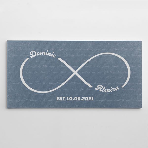 best wedding gifts for friends - Infinity Symbol Canvas Print