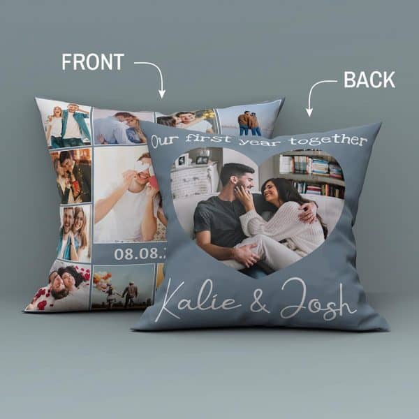 one year anniversary gifts for girlfriend: First Dating Anniversary Pillow
