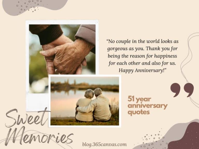 50+ Best 51st Year Anniversary Quotes, Wishes and Messages