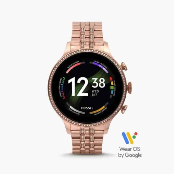 Gen 6 Smartwatch Rose Gold-Tone Stainless Steel for Her on one-year anniversary