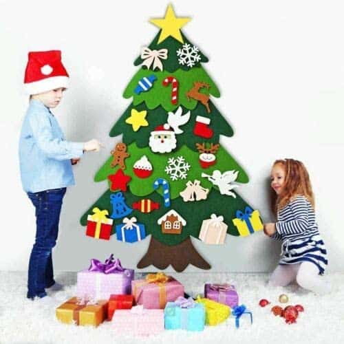 Baby 1st Christmas Gifts DIY Felt Christmas Tree