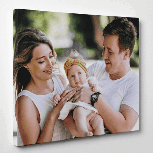 Baby 1st Christmas Gifts Make Your Own Canvas Print