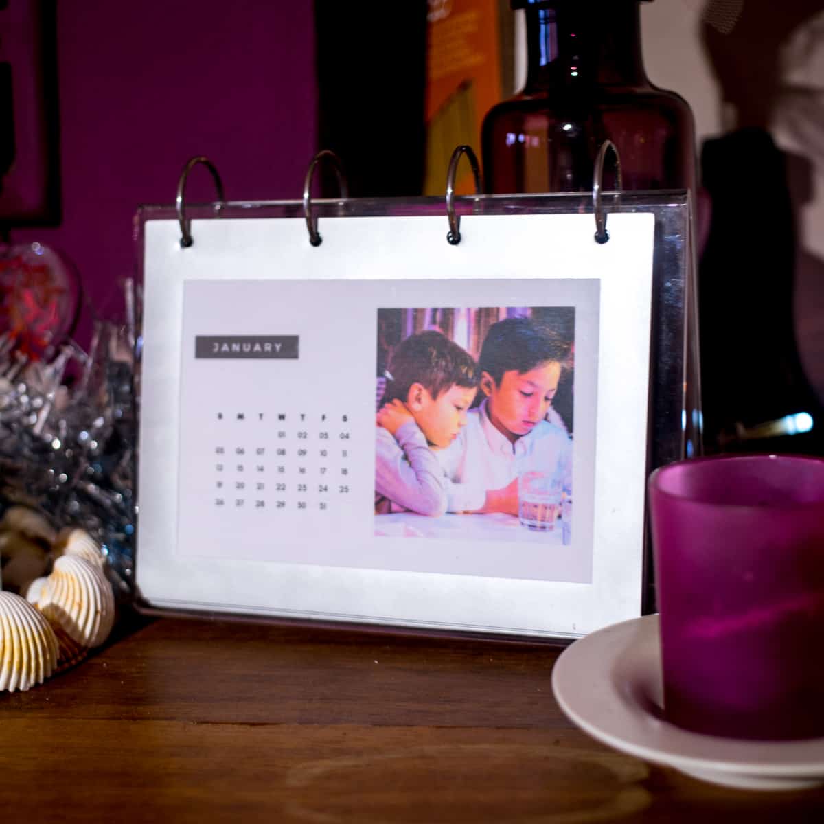 DIY Photo Calendar: ideas for home made christmas presents	