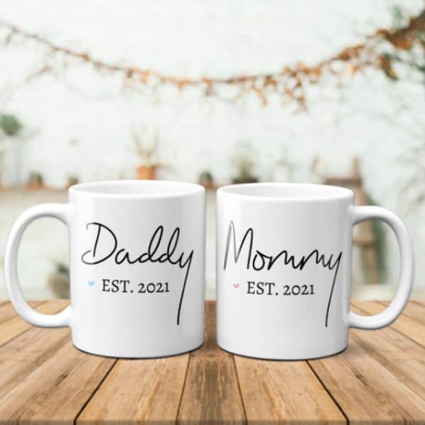 Daddy Mommy Custom Text Mug