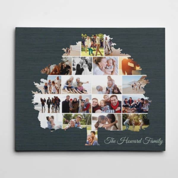 Christmas gifts for parents:Family Tree Photo Collage