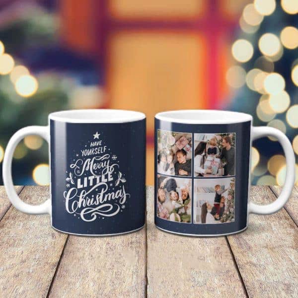 Have Yourself Merry Little Christmas Custom Photo Mug: photo mugs for teachers