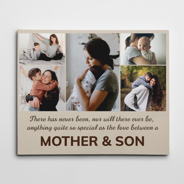 ‘Love between Mother and Son’ Canvas Sentimental Xmas Gifts for Son