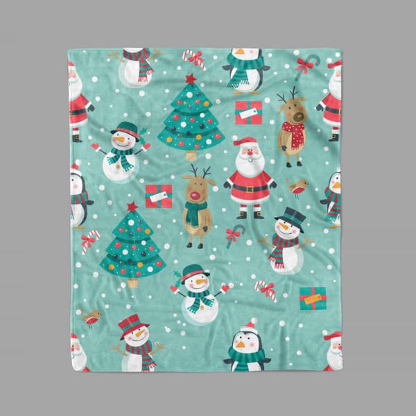 Christmas Snowman Throw Blanket Son Christmas Gifts