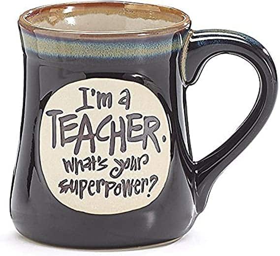Teacher Superpower Mug: good christmas gifts for teachers