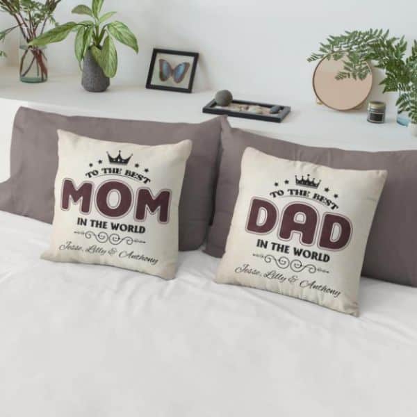 The Best Mom & Dad Pillow