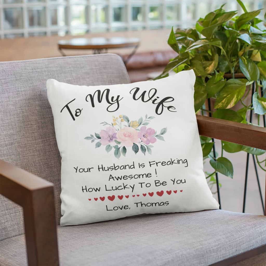 Funny Pillow for Wife - christmas gift ideas for wife