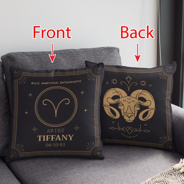Zodiac Signs Custom Pillow for Husband