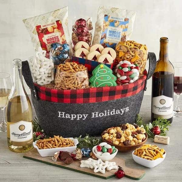 Happy Holidays Gift Basket Xmas Gift Ideas for BFF 
