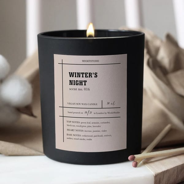 Winter's Night Candle Boyfriend Christmas Gifts 